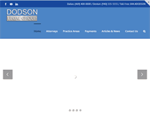 Tablet Screenshot of dodsonlegal.com